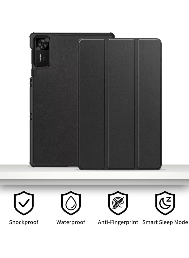 VKL Compatible with Lenovo Legion Y700 Gen 4 8.8 inch 2025 (TB322FC) Tri-Fold Smart Tablet Case, Hard PC Back Shell Slim Case Multi- Viewing Angles Stand Folio Cover (Black) - Image 2