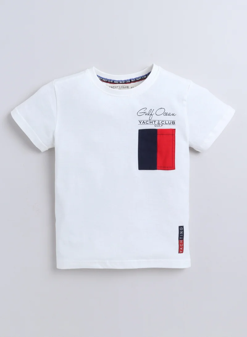 victor and jane Victor and Jane Boys' T-Shirt & Denim Shorts Set with Pocket detail