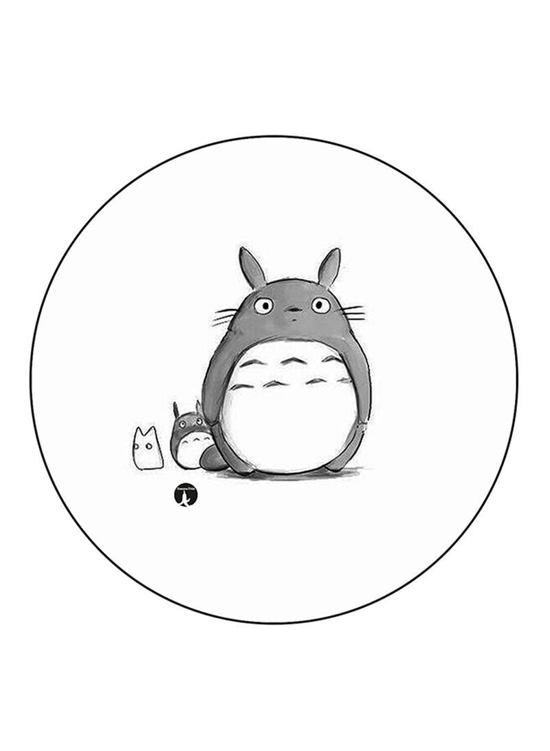 Totoro Printed Mouse Pad  Black/White