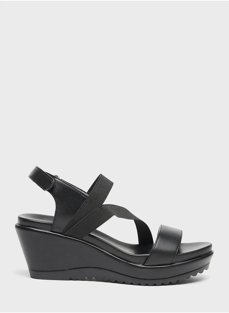 Celeste Multi  Strap Wedge Sandals