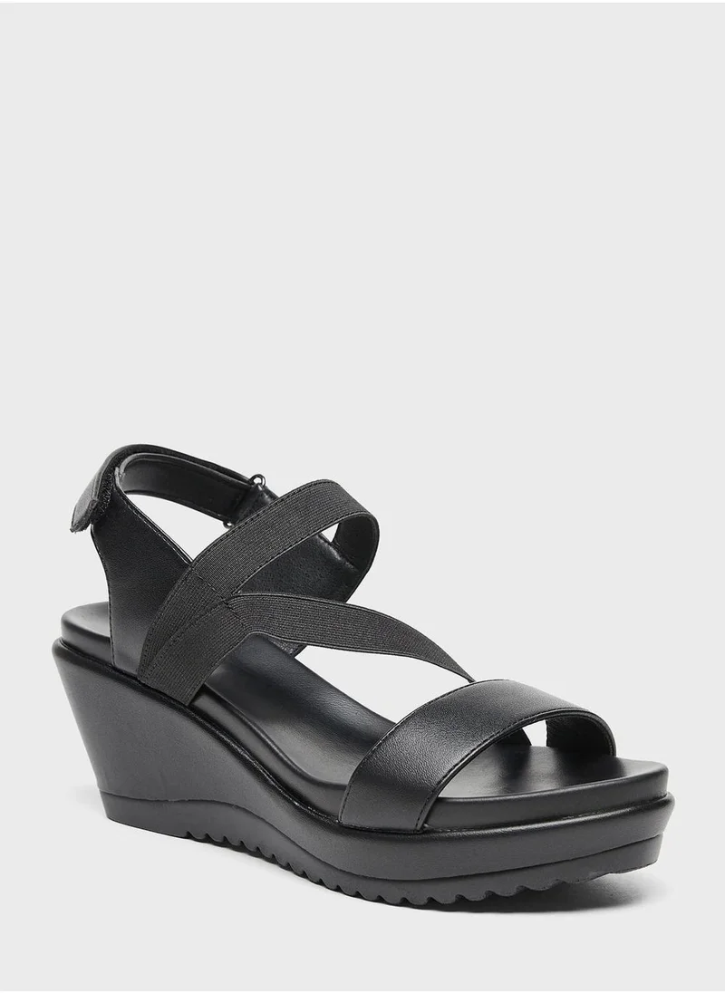 Celeste Multi  Strap Wedge Sandals