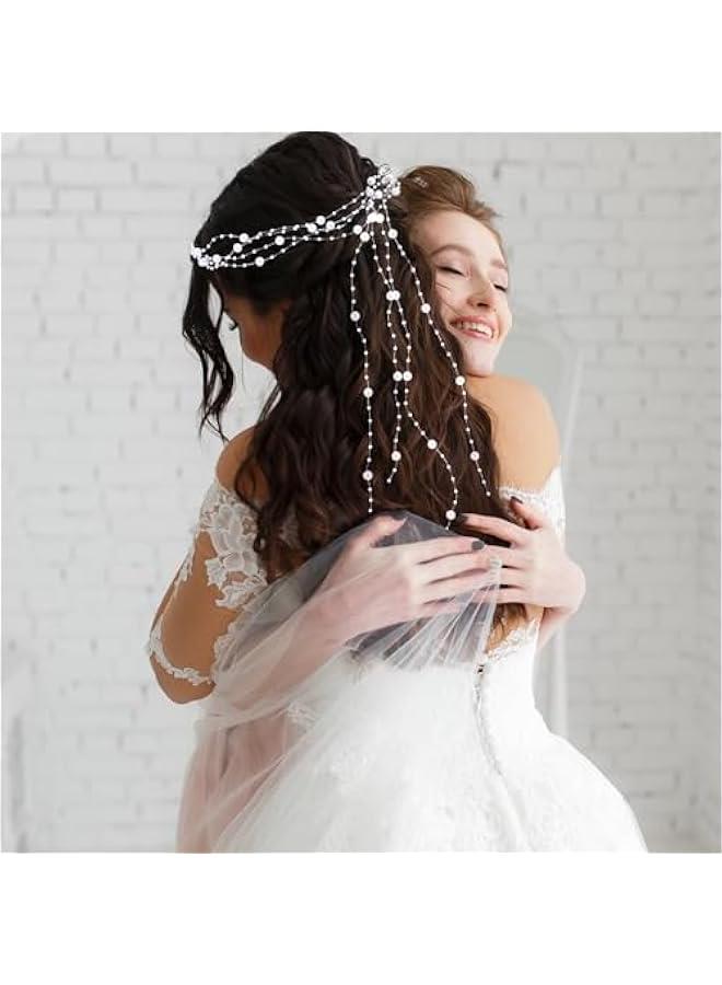 Arabest 65.6 ft Artificial Pearl Beads Garland Plastic Pearl Strands Chain Beaded String for Crafting Wedding Decoration Party Centerpieces Bridal Bouquet Crafts Flower DIY Supplies(White) - Image 3