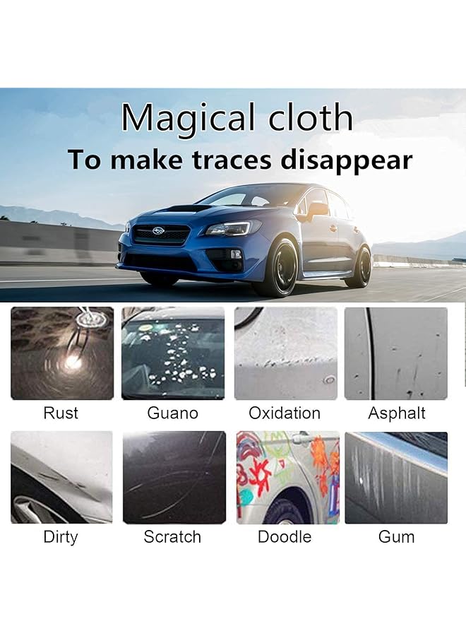 مزيل خدوش السيارة متعدد الأغراض، قطعتان من قماش نانو ماجيك لإصلاح خدوش السيارة، قماش نانو لخدوش السيارة، إصلاح خدوش طلاء السيارة، سهل إصلاح خدوش الطلاء الصغيرة والمتوسطة - Image 2