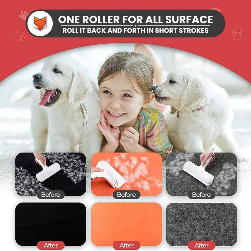 Yorten Pet Hair Lint Remover Roller Self Cleaning Dog & Cat Hair Remover Remove Dog Cat Hair from Furniture - Image 3