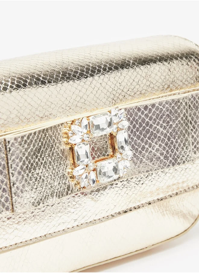 Flora Bella By Shoexpress Embellished Crossbody Bag