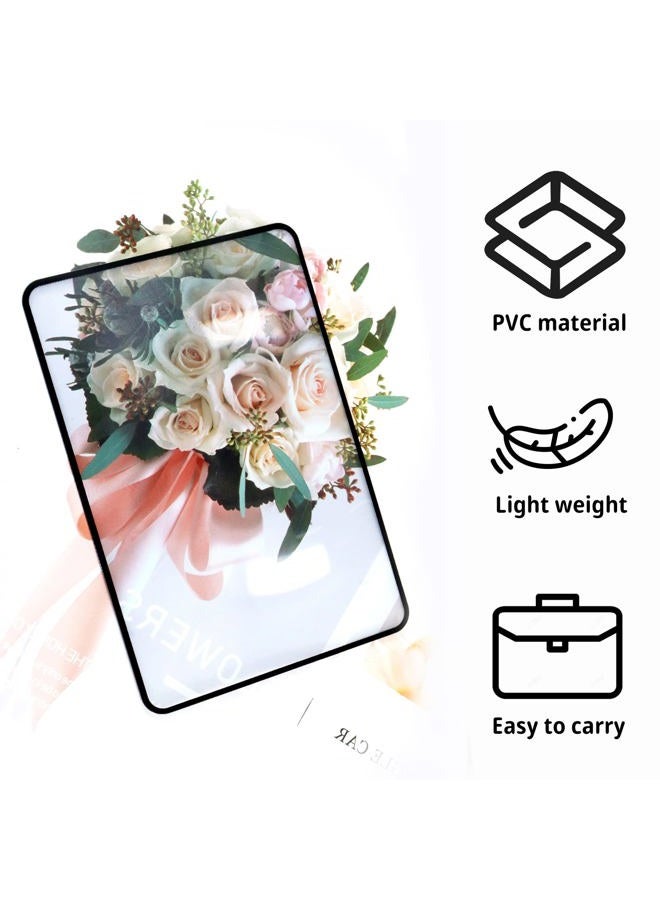 HOYDATE 4Pcs Page Magnifying Sheet 3X Lightweight Optical Plastic Fresnel Lens Bookmark Flat Magnifier for The Elderly and People with Low Vision Reading Small Prints, Maps and Books - Image 3