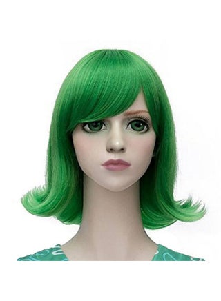 Anogol Hair Cap+Short Green Wavy Cosplay Wig Green Flip Wig Green Hair Costume Halloween Wigs For Women Men Dress Up Wig For Anime Cartoon Costume Party Wig For Halloween Christmas - pzsku/ZB90597F560EAF8CC5532Z/45/_/1741330111/f05c576c-e869-40bd-a0c6-c3393c435b47