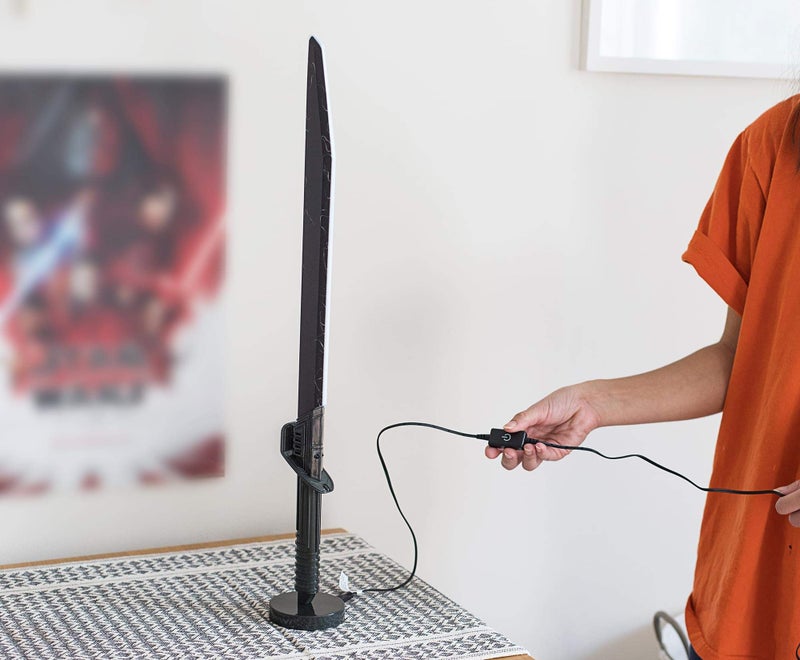 STAR WARS Robe Factory Star Wars The Mandalorian Darksaber 24-Inch LED Desk Light Lamp - Image 4