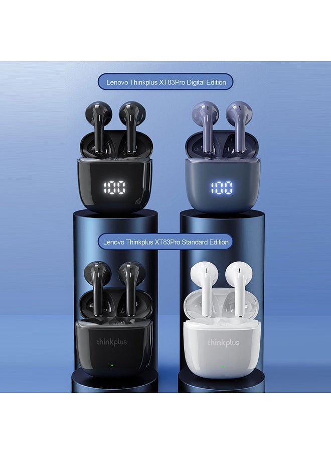 LenovoGroupLimited - Lenovo thinkplus XT83 Pro True Wireless BT Earbuds Semi-in-ear Headphone BT5.1 Chip AAC/SBC Decoding Black(Standard Version) - Image 1