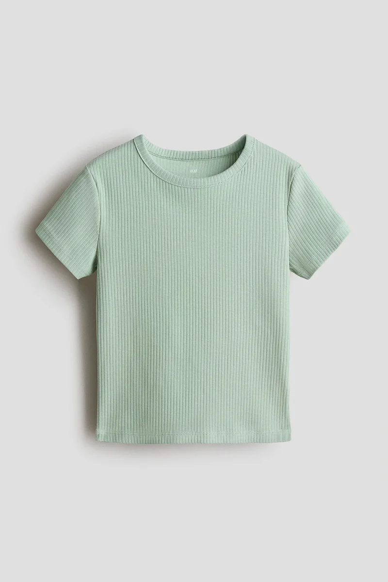H&M Ribbed cotton top