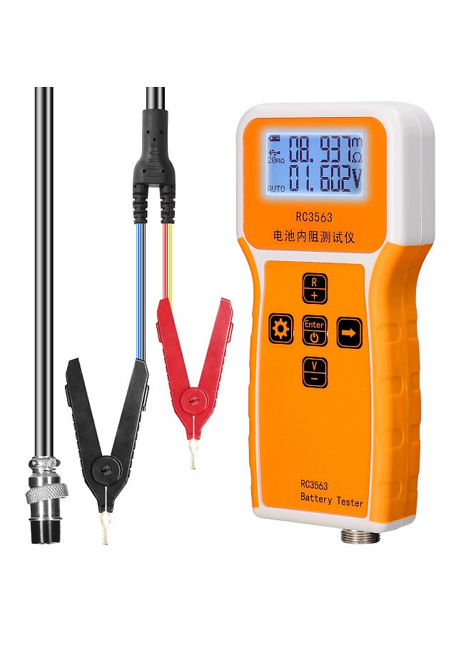 Generic - RC3563 200Ω 100V Handheld Portable Battery Internal Resistance Voltage Tester 3-digit Display Battery Tester High-precise True Four-wire AC Lithium Lead-acid Lithium Battery Detector - Image 1