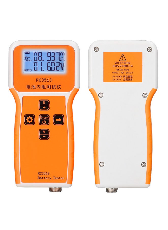 Generic - RC3563 200Ω 100V Handheld Portable Battery Internal Resistance Voltage Tester 3-digit Display Battery Tester High-precise True Four-wire AC Lithium Lead-acid Lithium Battery Detector - Image 1
