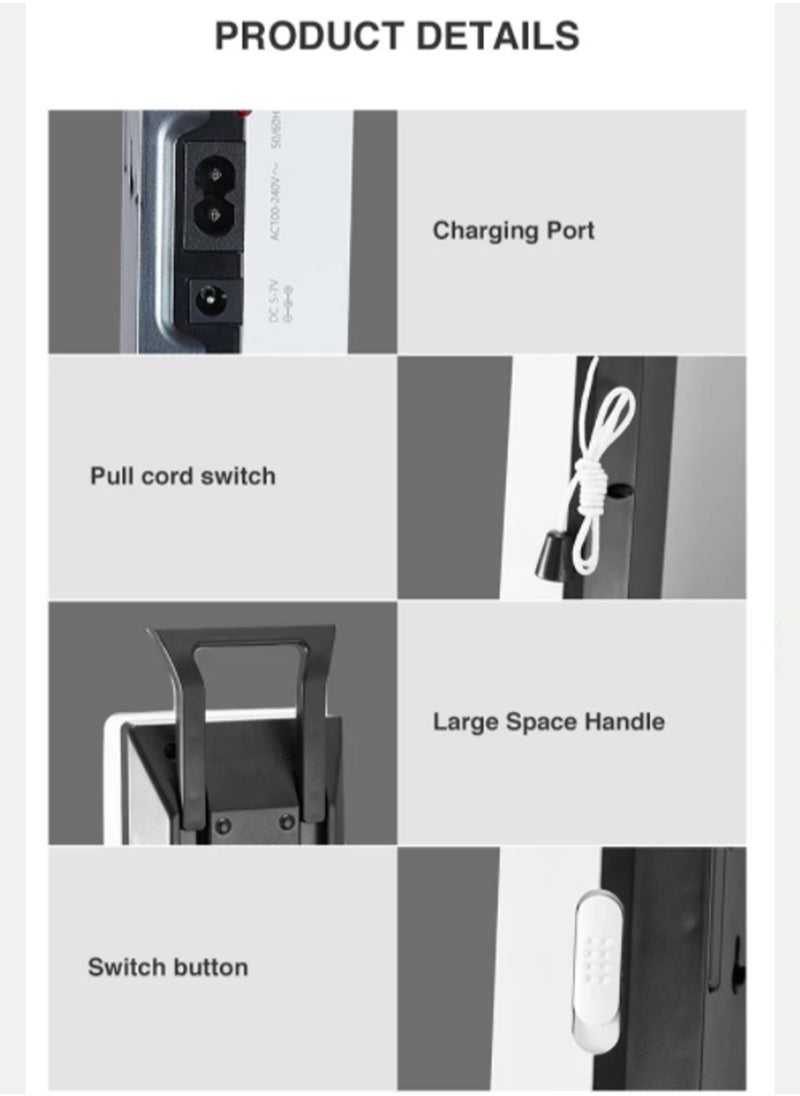 DP LED Emergency Light Built-in Rechargeable Battery High Capacity 3200mAh  - Image 4