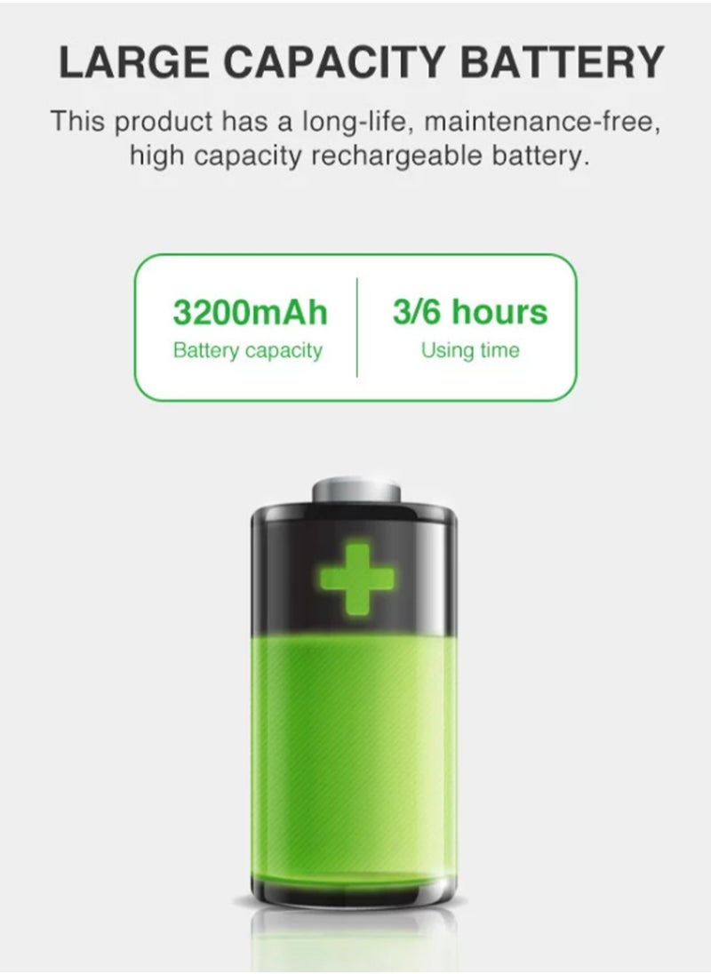 DP LED Emergency Light Built-in Rechargeable Battery High Capacity 3200mAh  - Image 5