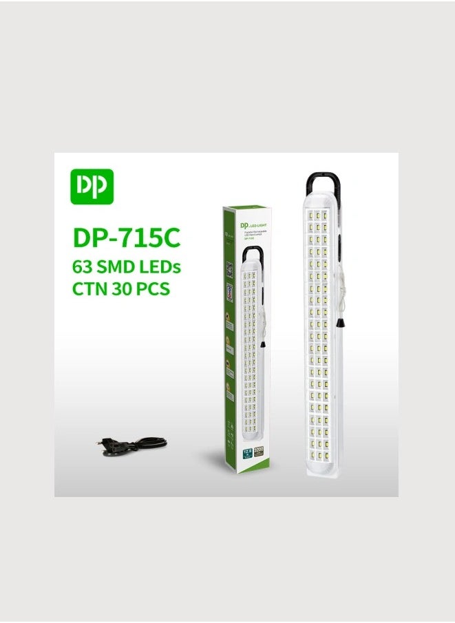 DP LED Emergency Light Built-in Rechargeable Battery High Capacity 3200mAh  - Image 2