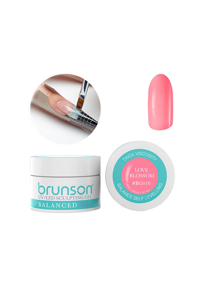 brunson Sculpting Camouflage Uv Builder Gel Balanced Level Gel Uv Sculpting Nail Gel System 30Ml Love Blossom Bg010