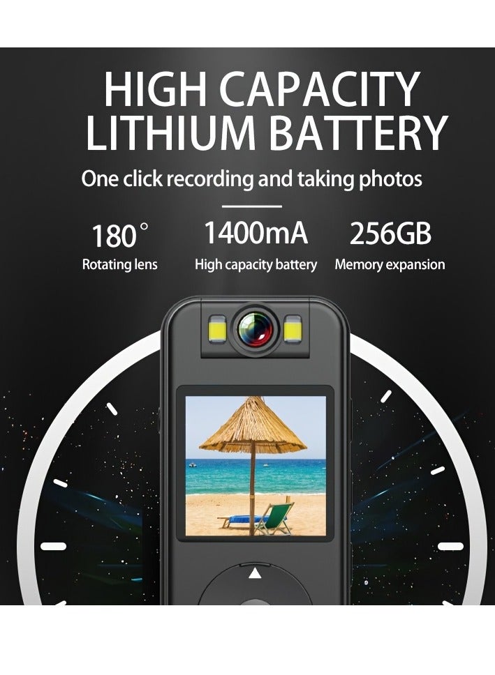 4K Portable Video Camera Recorder, Motorcycle Driving Recorder, Outdoor Mini Action Camera, Portable Camera, Driving Recorder, Miniature Camera+32Gcard - Image 5