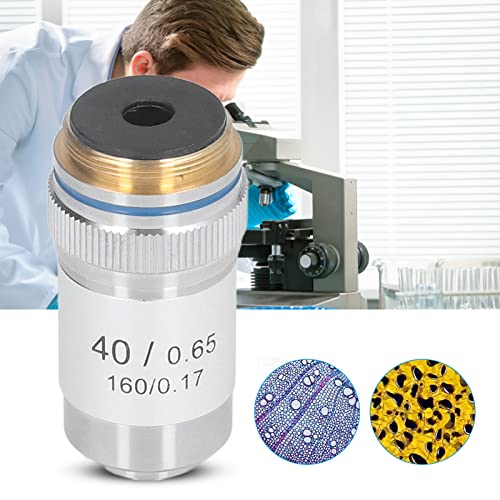 Natudeco Achromatic Microscope Objective 40X Magnification Lens Biological Microscope Lens Replacement 20.2mm Interface Standard RMS - Image 2