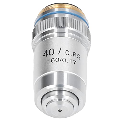 Natudeco Achromatic Microscope Objective 40X Magnification Lens Biological Microscope Lens Replacement 20.2mm Interface Standard RMS - Image 1