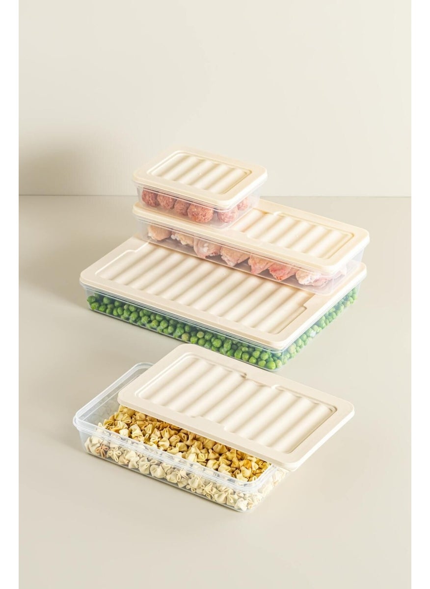 Nandy Home Set of 6 Freshbox Storage Container Suitable for Microwave and Freezer Set 2 - X2 1.2 Lt / X4 0.6 Lt  - Image 3