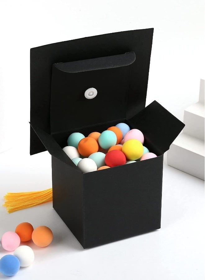 صناديق حلوى قبعة التخرج عبوة 24 - صناديق هدايا زخرفية لاحتفالات التخرج، مثالية للشوكولاتة والحلويات التذكارية. - Image 2