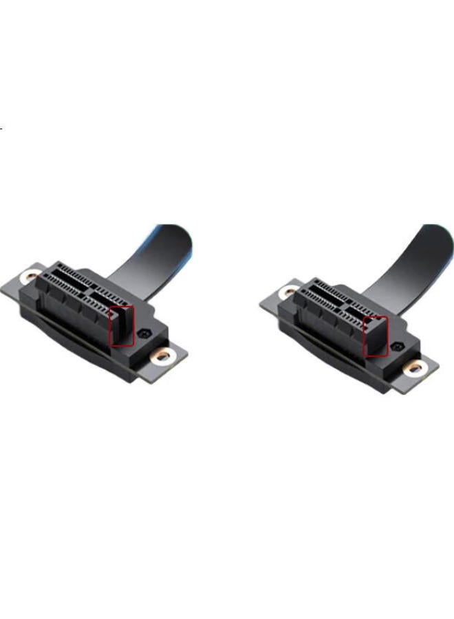 Kelepu Pci-E Extension Cable, Pcie X1 3.0, Network Card And Sound Card Expansion Adapter Cable, 5 Cm, Server-Grade Full-Speed No Attenuation, 180 Degrees, Black - Image 3