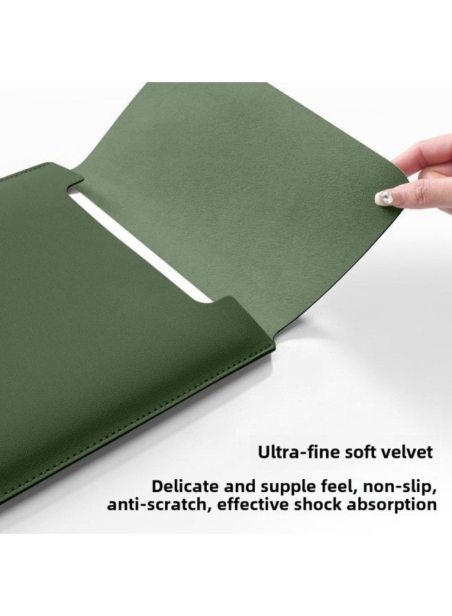 Spot Suitable For Apple Computer Huawei Lenovo Notebook Liner Bag Protective Cover Macbook Protective Cover-Color:Khaki  Upgraded Thickened Protective Machine-Applicable Models:15.6/16inch  - Image 4