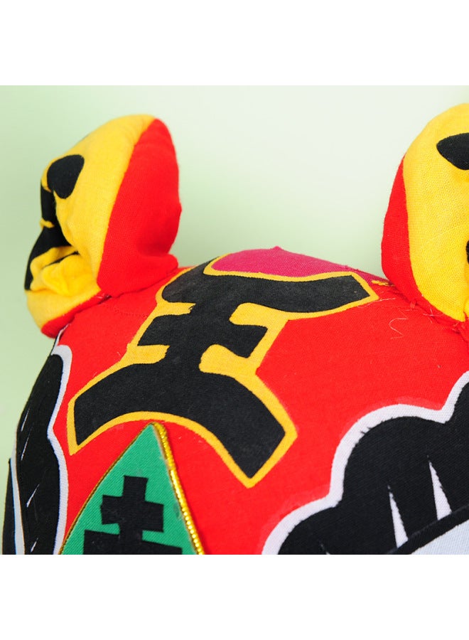 Handmade Cloth Tiger Folk Crafts Ornaments Special Gifts To Foreigners Manufacturers Supply-Color:Yellow-Specifications:Red - Image 4