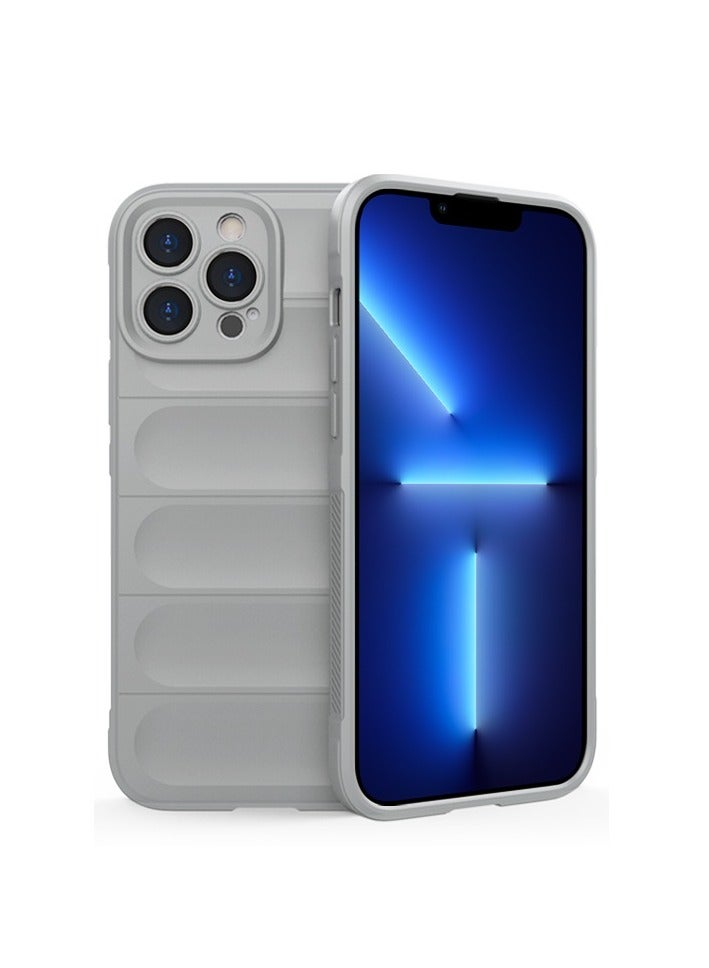 Phantom Shield Silicone Case with Anti-Scratch Soft Microfiber Lining, High Resilience Rubber Full Body Shockproof Cover Compatible with Apple iPhone 13 Pro Max (Smoke Gray) - Image 1