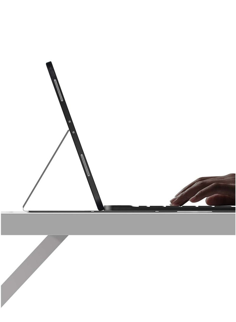 GREEN LION Premium iPad Leather Case with Detachable Wireless Keyboard ( English/Arabic ) & Pencil Slot, 360 Protection, Foldable Closing Compatible For iPad Mini6 8.3" 2021 - Black - Image 5