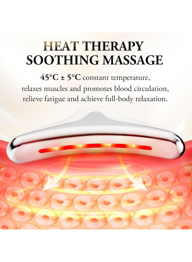 جهاز تدليك الوجه بـ 7 أوضاع، أداة تجميل مضادة للتجاعيد، أداة تجميل الوجه على شكل حرف V بدرجة حرارة 45 درجة مئوية، شد البشرة ورفعها، تدليك الوجه EMS، أداة تجميل الوجه للنساء على شكل حرف V - Image 5