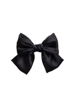 MXXGMYJ Hair Bows and Barettes Accessories  Bowknot French Clips for Women and Girls in Black 