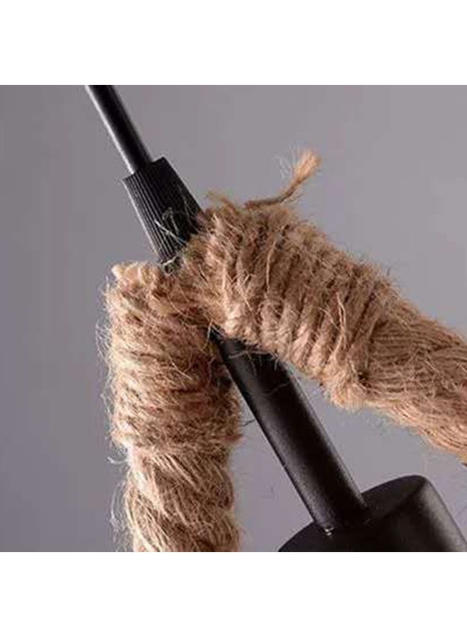 American Country Trendy Vintage Rope Metal Triangle Shape Pendant Light Kitchen Island Bar Dining Room Hanging Lamp - Image 4