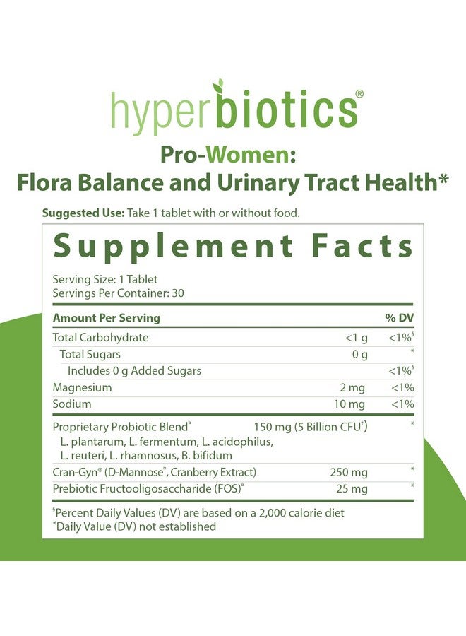 Hyperbiotics برو بروبيوتيك للنساء ؛ أقراص إطلاق الوقت ؛ مكمل غذائي متميز ؛ خالي من الألبان والغلوتين النباتي ؛ دعم الهضم الصحي والجهاز المناعي ؛ 30 حبة - Image 3