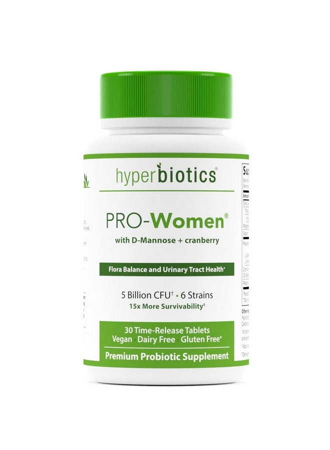 Hyperbiotics برو بروبيوتيك للنساء ؛ أقراص إطلاق الوقت ؛ مكمل غذائي متميز ؛ خالي من الألبان والغلوتين النباتي ؛ دعم الهضم الصحي والجهاز المناعي ؛ 30 حبة - Image 2