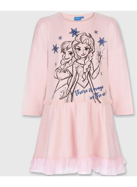 Disney Frozen dress for girls featuring elsa and anna  by Kids TV100%cotton