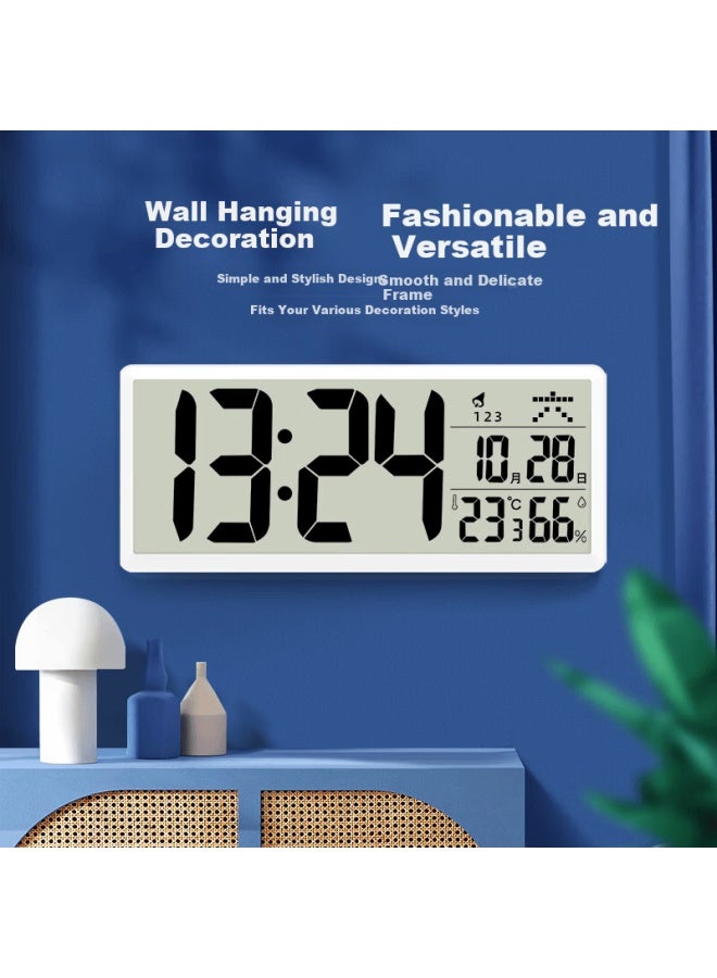 Timess Wall Clock Living Room Clock Model Home Lcd Large Screen Electronic Perpetual Calendar Clock Desktop Alarm Clock 35cm - Image 3