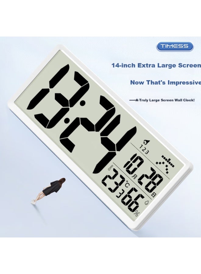 Timess Wall Clock Living Room Clock Model Home Lcd Large Screen Electronic Perpetual Calendar Clock Desktop Alarm Clock 35cm - Image 5