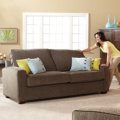 Super Sliders 4702995N Reusable Furniture Sliders for Carpet Medium & Large Mover Value Pack- 5" Square & 3-1/2" Round (16 Pieces) - Image 4