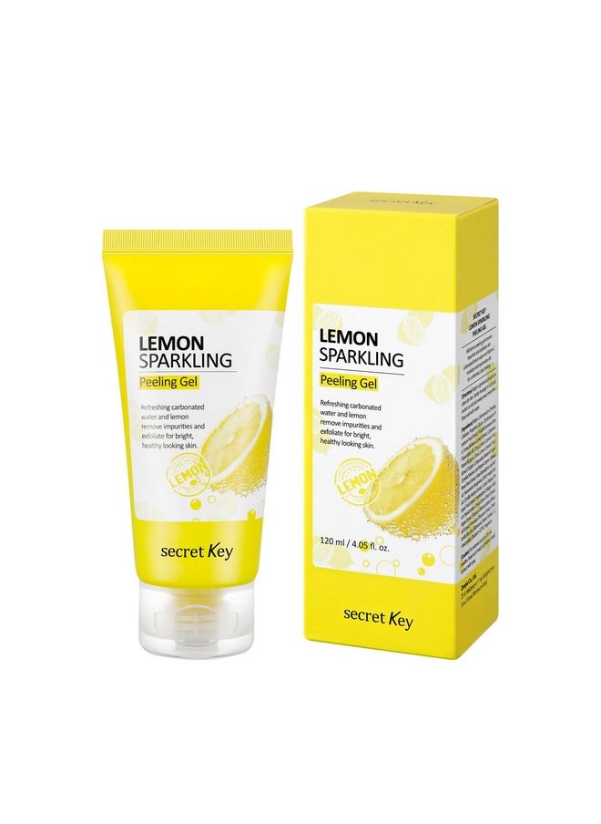 Secret Key Lemon Sparkling Peeling Gel Deep Cleansing Exfoliation Skin Moisturization Low Irritation For Sensitive Skin Fl. 4.05 Oz / 120 Ml Vitamin C And Refreshing Carbonated Water Synergy  - Image 1