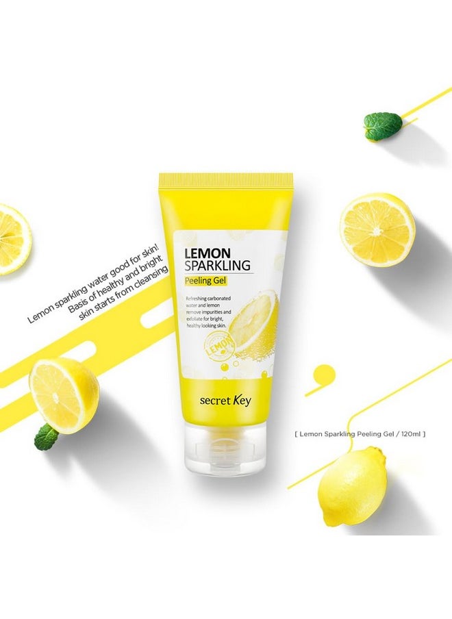 Secret Key Lemon Sparkling Peeling Gel Deep Cleansing Exfoliation Skin Moisturization Low Irritation For Sensitive Skin Fl. 4.05 Oz / 120 Ml Vitamin C And Refreshing Carbonated Water Synergy  - Image 3