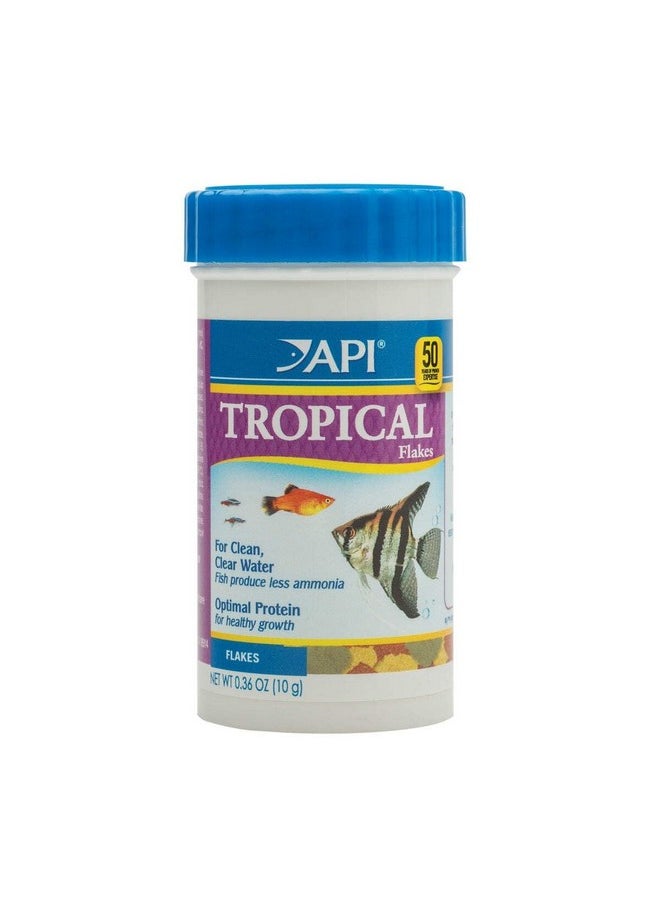 API API TROPICAL FLAKES Fish Food .36-Ounce Container  - Image 1