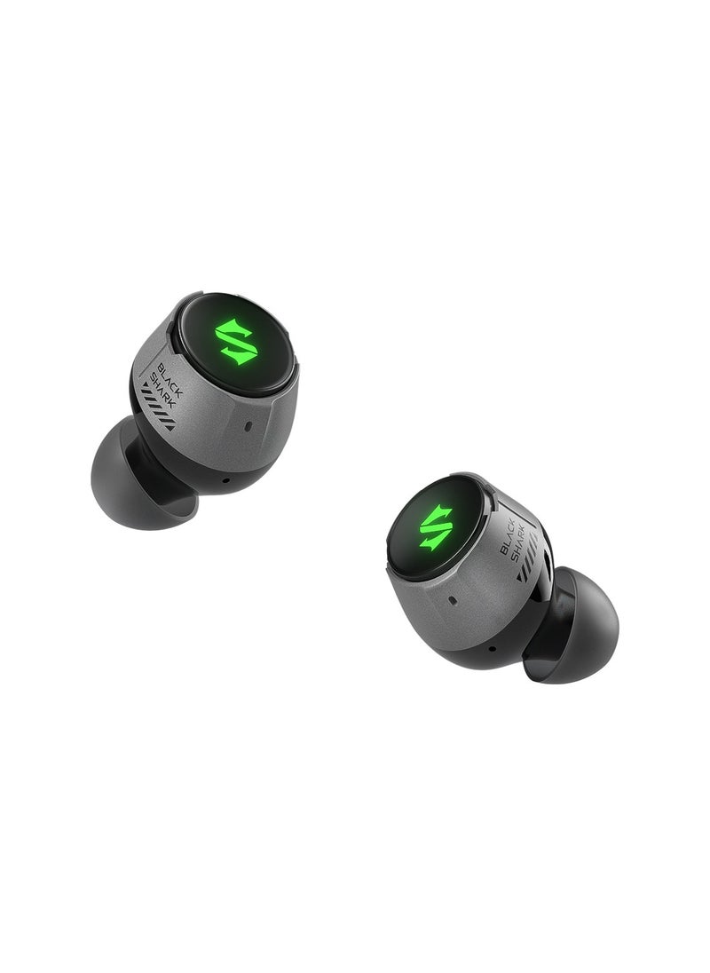 Lucifer T4, wireless earbuds, 45ms ultra-low latency, gaming Bluetooth headset with studio sound quality, Bluetooth 5.2, IPX5 waterproof, 24-hour listening time, microphone.