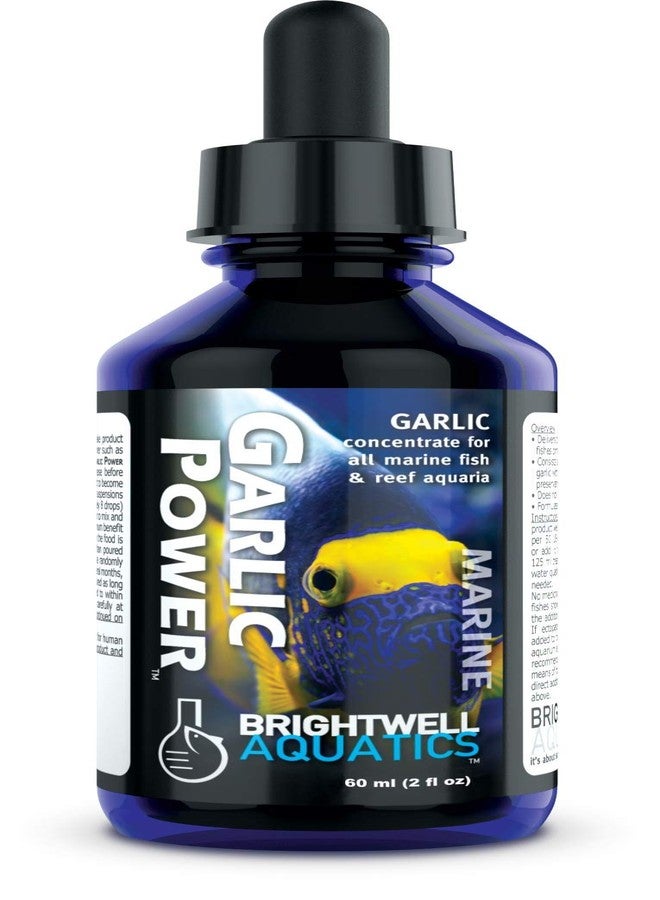 Brightwell Aquatics GarlicPower Garlic Extract for Aquarium Fish Food - Enhances Feeding Response - Boosts Nutrition - Ideal for Marine & Reef Tanks, 60 ml - Image 1