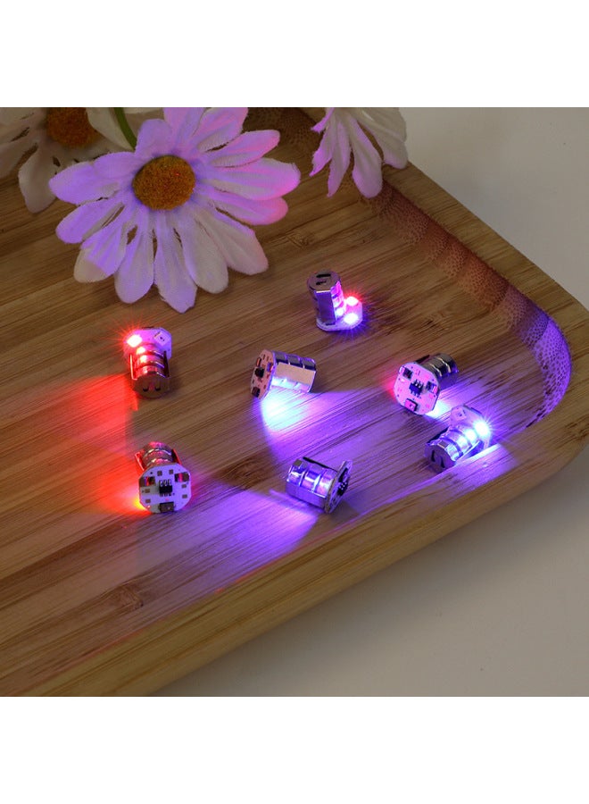 Vibrating Red Blue LED Light Emitting Toy Core Electronic Glowing Accessories Plastic Toys Unisex Visual Perception Training-Color:red Blue-Specifications:Vibrating Red And Blue Three Grains Of Electrons  - Image 1