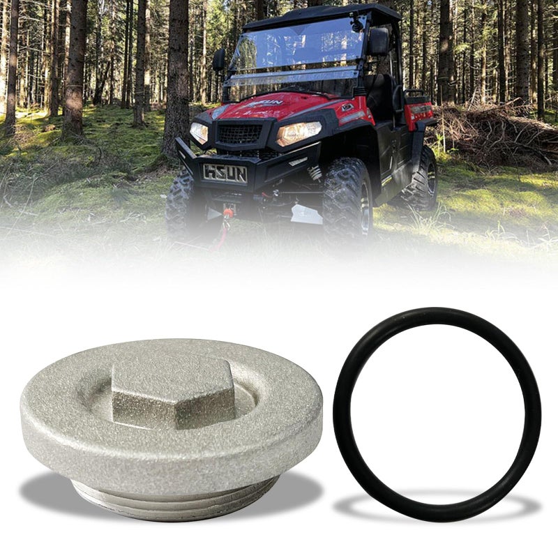 Chikia Oil Drain with O-Ring Compatible with Hisun UTV ATV 250,450,500,550,700,750,800,1000 Hisun,Massimo,Bennche,Coleman,Axis,Cub Cadet