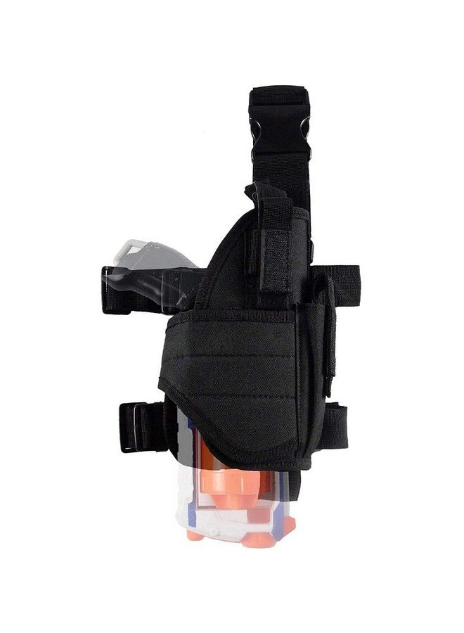 BOROLA جراب ساق تكتيكي قابل للتعديل متوافق مع مسدس Nerf Elite Series Blaster (أسود) - Image 1
