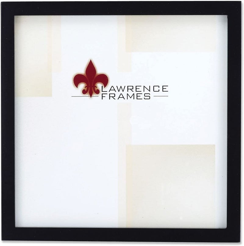 Lawrence 755510 10Inch x 10Inch Wooden Black Picture Frame