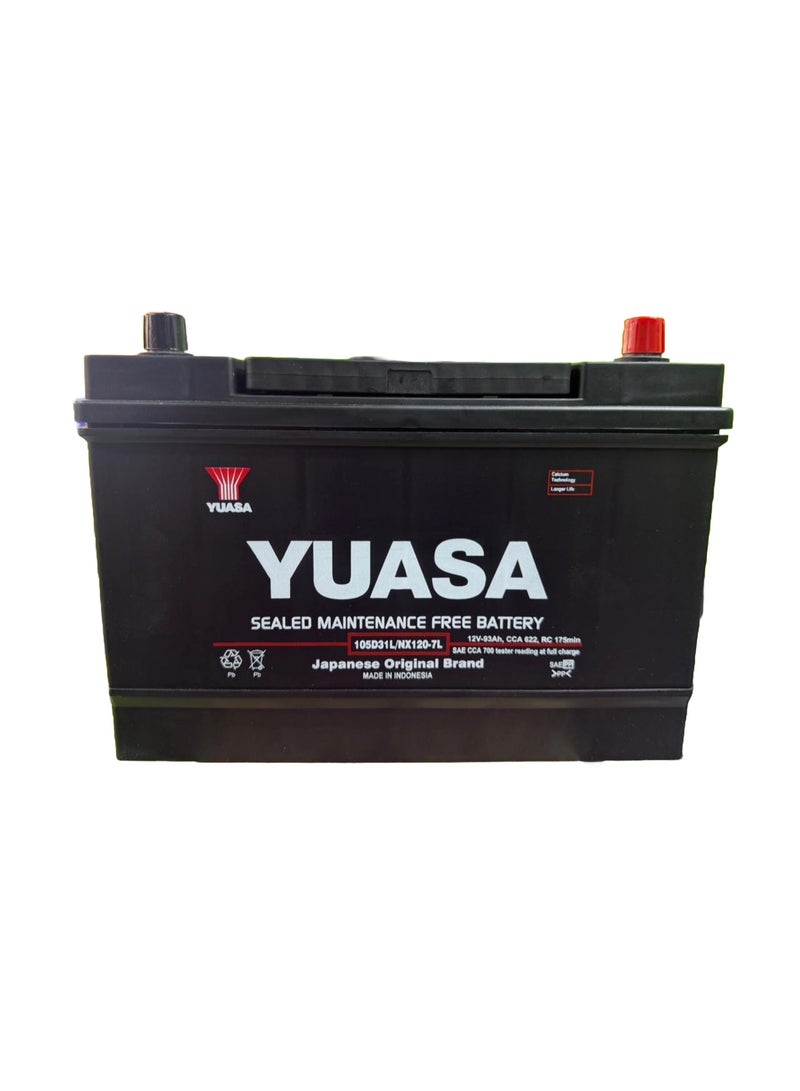Yuasa Car Battery 105D31L-MF - Image 2