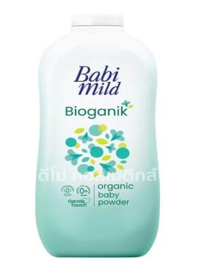 VIRAVIN HOUSEWARE Babi Mild Bioganik Organic Baby Powder, Natural Talc-Free Formula, 160g/baby powder suitable for newborn baby and everyone in the family/product of Thailand. - Image 1